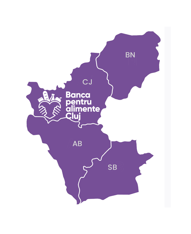 Harta Banca pentru Alimente Cluj